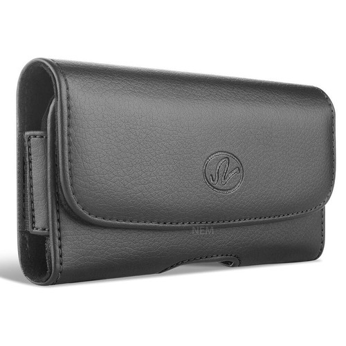 Wider horizontal leather pouch - wider,